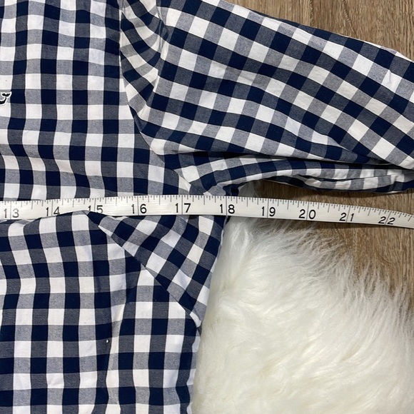 Vineyard Vines Womens Buffalo Plaid Button Down Shirt Size 2 - Picture 8 of 10
